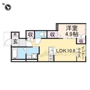 ラ グリシーヌA棟          【1階】の間取り