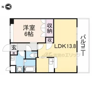 プリンセスタウン【205号室】の間取り