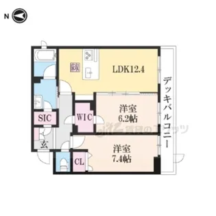 シャーメゾン 光【102号室】の間取り