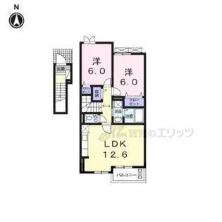 イースト・ヴィラ?【2階】の間取り