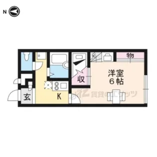 レオパレスソレーユ【206号室】の間取り