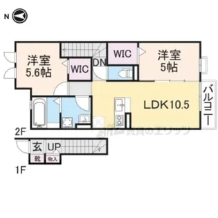 エスト ラフィーネ【2階】の間取り
