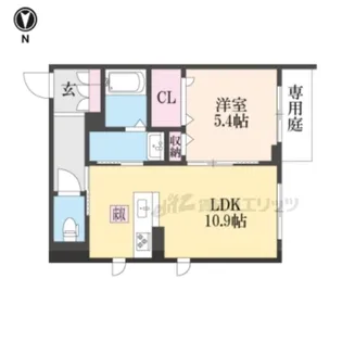 グランフォー【103号室】の間取り