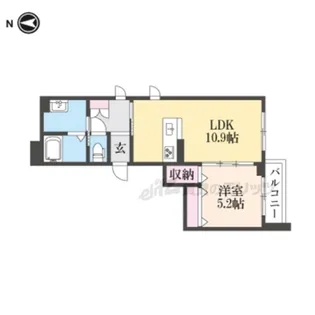 グランフォー【201号室】の間取り