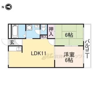 フローラルコート?番館【303号室】の間取り