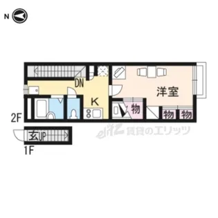 レオパレスTukasa【206号室】の間取り