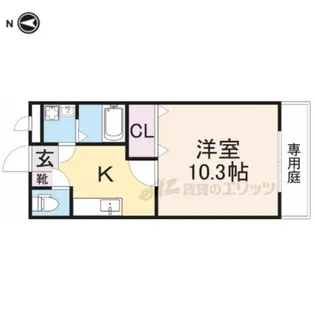 WING HOUSE【107号室】の間取り