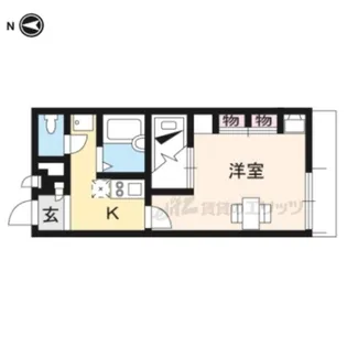 1Kの間取り画像