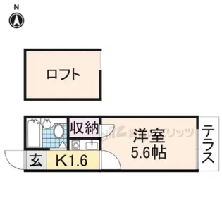 リファインコート八木【1階】の間取り