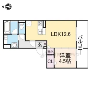Y'SROOM伏見板橋【3階】の間取り