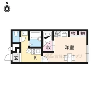 レオパレス西真美【106号室】の間取り