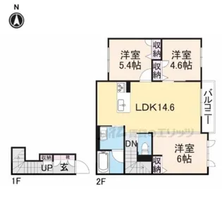 シャーメゾン レジデンス松本【2階】の間取り