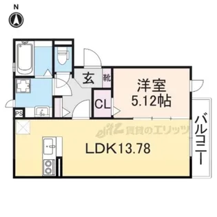 トルーポ エマイ【201号室】の間取り