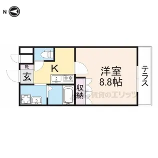 ワンライフ大和【1階】の間取り