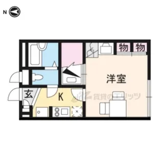 レオパレス優豊【105号室】の間取り