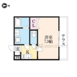 ジーメゾン新大宮【3階】の間取り
