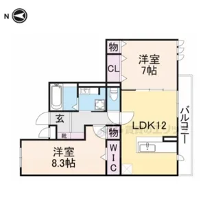 Verde mare【3階】の間取り