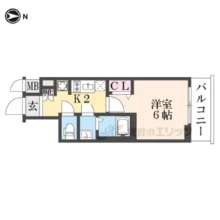 ファステート京都西陣エール【507号室】の間取り