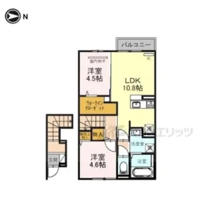 スカイモーリー【2階】の間取り