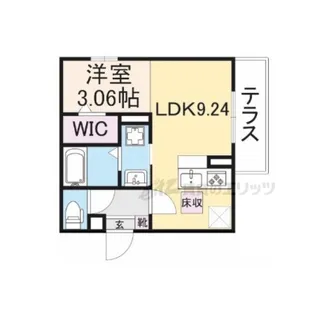 プラートコート今津【105号室】の間取り