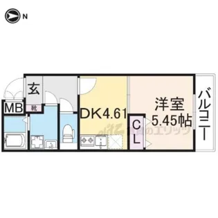 グランデコート竹鼻イースト【3階】の間取り