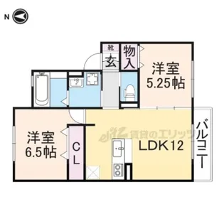 デラッセ真美ケ丘【2階】の間取り