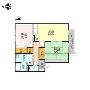 サン・パティオ【205号室】の間取り