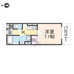 セジュールUMEDA【2階】の間取り