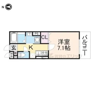 セジュールUMEDA【2階】の間取り