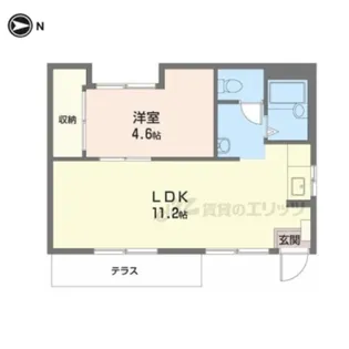 ファミールYAMAMOTO【1階】の間取り