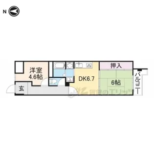 メルディアキューブ桜井【305号室】の間取り