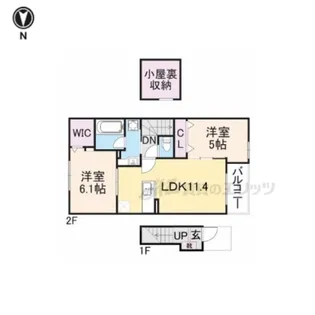 ミロワール【2階】の間取り