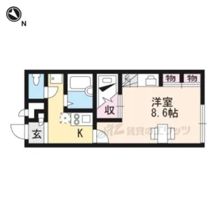 レオパレス星田?【2階】の間取り