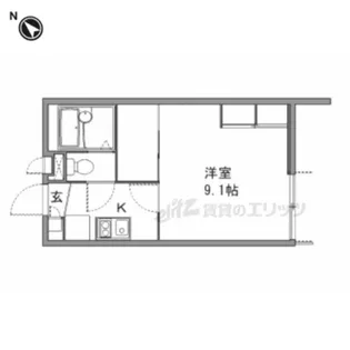 レオパレス星田?【1階】の間取り