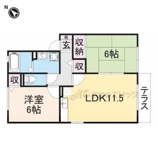 プルミエールB棟【1階】の間取り