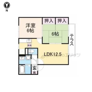 グランシャリオB棟【2階】の間取り