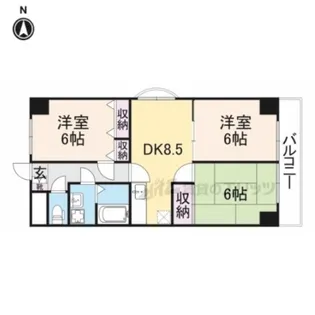 大喜マンション【201号室】の間取り