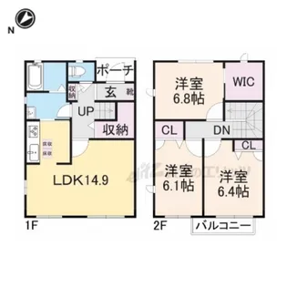 THE BRIGHT GARDEN 嵐山【1階】の間取り