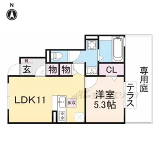 ボレアス【1階】の間取り