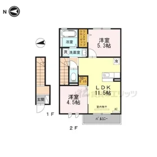 ボレアス【2階】の間取り