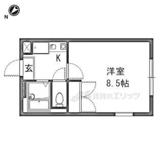 レオパレスエテール【106号室】の間取り