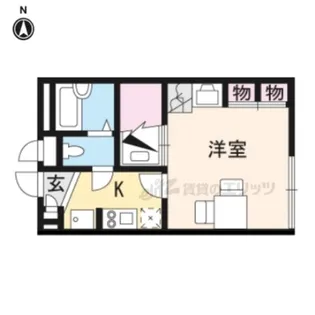 1Kの間取り画像