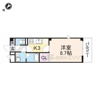 アンプルールフェール北町【2階】の間取り
