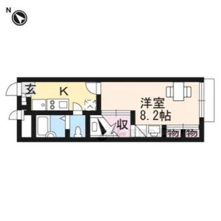 レオパレス寺嶋A【1階】の間取り