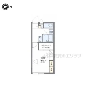 1Kの間取り画像