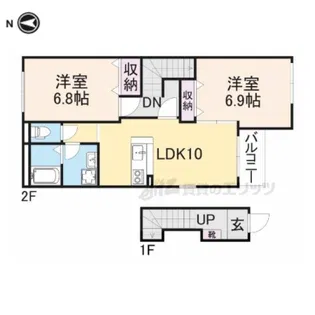 ロイヤルヒルズ?【2階】の間取り