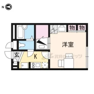 レオパレスヴィラージュD【103号室】の間取り