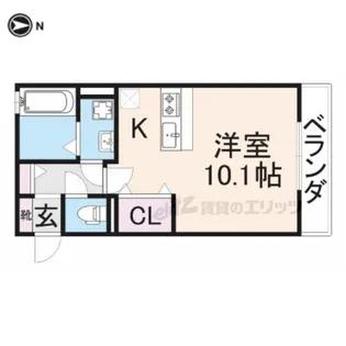 リヴェール香里園【3階】の間取り