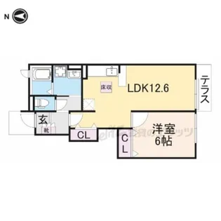 メゾンズタカマツA【102号室】の間取り