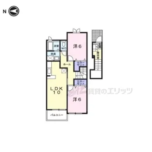 メゾンズタカマツA【202号室】の間取り